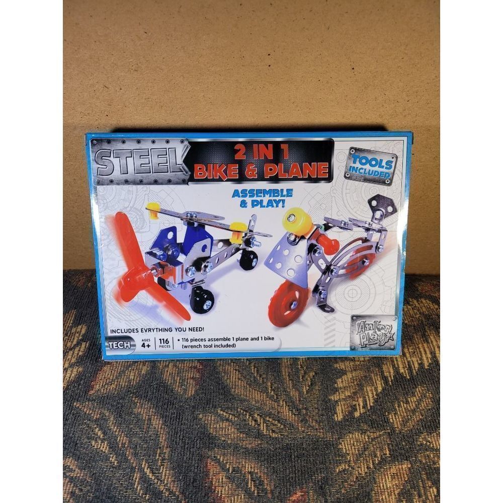 Anker Play Steel 2-in-1 Bike and Plane Kit- NIB